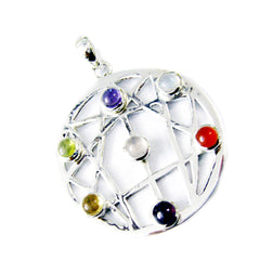 Olivia Multicolor Gemstone Pendant for Everyday Wear