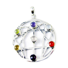 Olivia Multicolor Gemstone Pendant for Everyday Wear Multi Stone multicolor Multicolor
