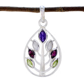 Agnes Multicolor Gemstone Pendant for Every Occasion Multi Stone multicolor Multicolor