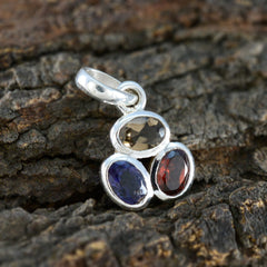 Ji-eun Multicolor Gemstone Pendant for Everyday Glam