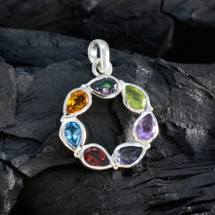 Layla Multicolor Gemstone Pendant for Fashion Jewelry