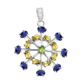 Isadora Multicolor Gemstone Pendant for Every Occasion Multi Stone multicolor Multicolor
