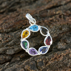 Isabelle Multicolor Gemstone Pendant for Everyday Glam