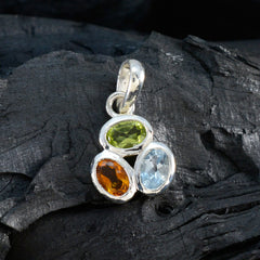 Nari Multicolor Gemstone Pendant for Everyday Glam