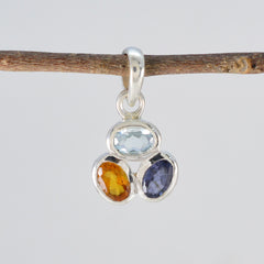 Jiwoo Multicolor Gemstone Pendant for Everyday Glam