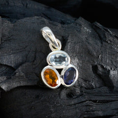 Jiwoo Multicolor Gemstone Pendant for Everyday Glam