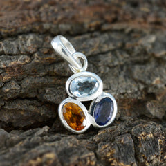 Jiwoo Multicolor Gemstone Pendant for Everyday Glam