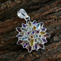 Mia Multicolor Gemstone Pendant for Every Occasion
