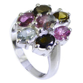 Zazlle Multicolor Gemstone Ring for Everyday Glam Tourmaline Multicolor