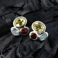 Katarina Multicolor Gemstone Stud Earrings