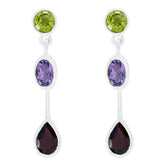 Laura Multicolor Gemstone Stud Earrings for Every Occasion Multi multicolor Stud