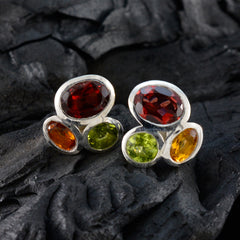 Alejandra Multicolor Gemstone Stud Earrings