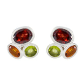 Alejandra Multicolor Gemstone Stud Earrings Multi multicolor Stud