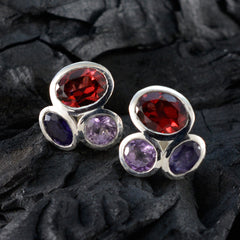 Antonia Multicolor Gemstone Stud Earrings for Every Occasion