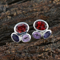 Antonia Multicolor Gemstone Stud Earrings for Every Occasion
