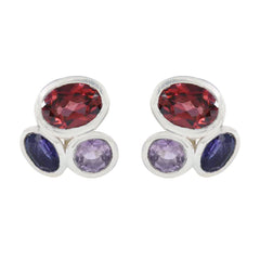 Antonia Multicolor Gemstone Stud Earrings for Every Occasion Multi multicolor Stud
