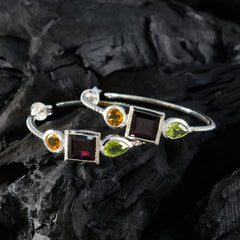 Hina Multicolor Gemstone Stud Earrings for Everyday Glam