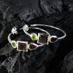 Eun-ji Multicolor Gemstone Stud Earrings for Stylish Looks