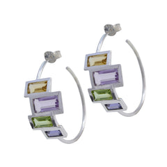 Katharina Multicolor Gemstone Stud Earrings for Stylish Flair
