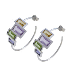 Katharina Multicolor Gemstone Stud Earrings for Stylish Flair