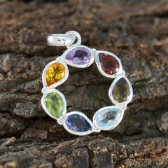 Ida Multicolor Heart Pendant Jewelry - Vibrant Gemstone Charm