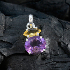 Yasmine Multicolor Heart Pendant Necklace with Gemstones