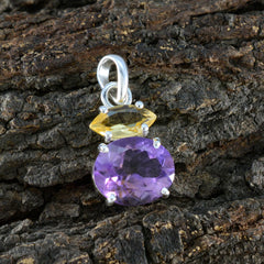 Yasmine Multicolor Heart Pendant Necklace with Gemstones