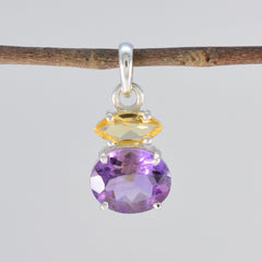 Yasmine Multicolor Heart Pendant Necklace with Gemstones