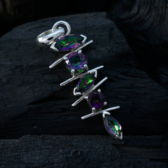 Cecilia Multicolor Heart Pendant - Colorful Gemstone Charm