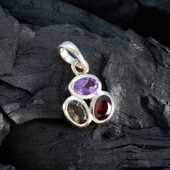 Naomi Multicolor Heart Pendant - Gemstone Jewelry