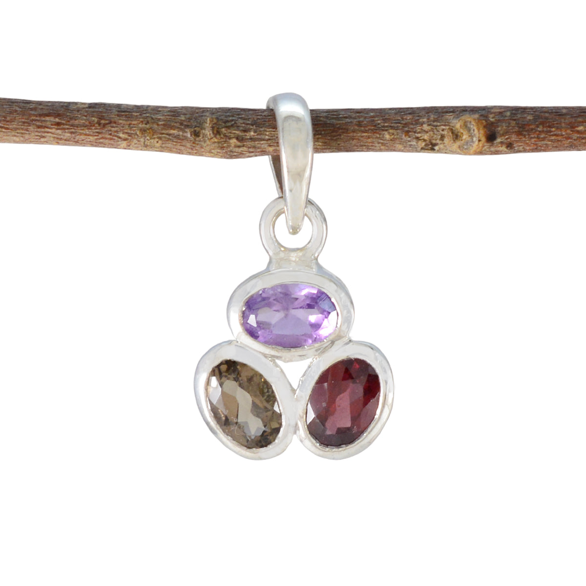 Naomi Multicolor Heart Pendant - Gemstone Jewelry Multi Stone multicolor Multicolor