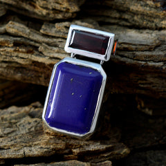 Bruna Multicolor Love Pendant with Gemstone Inlay