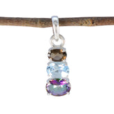 Hina Multicolor Minimalist Pendant with Gemstones Multi Stone multicolor Multicolor