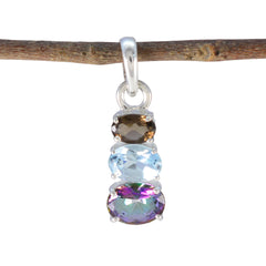 Hina Multicolor Minimalist Pendant with Gemstones Multi Stone multicolor Multicolor