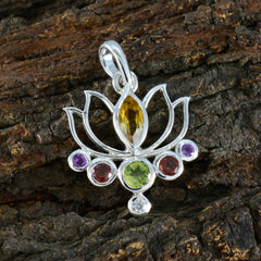 Sofía Multicolor Pendant Jewelry with Gemstone Design