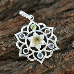 Mila Multicolor Pendant Jewelry with Gemstone Design