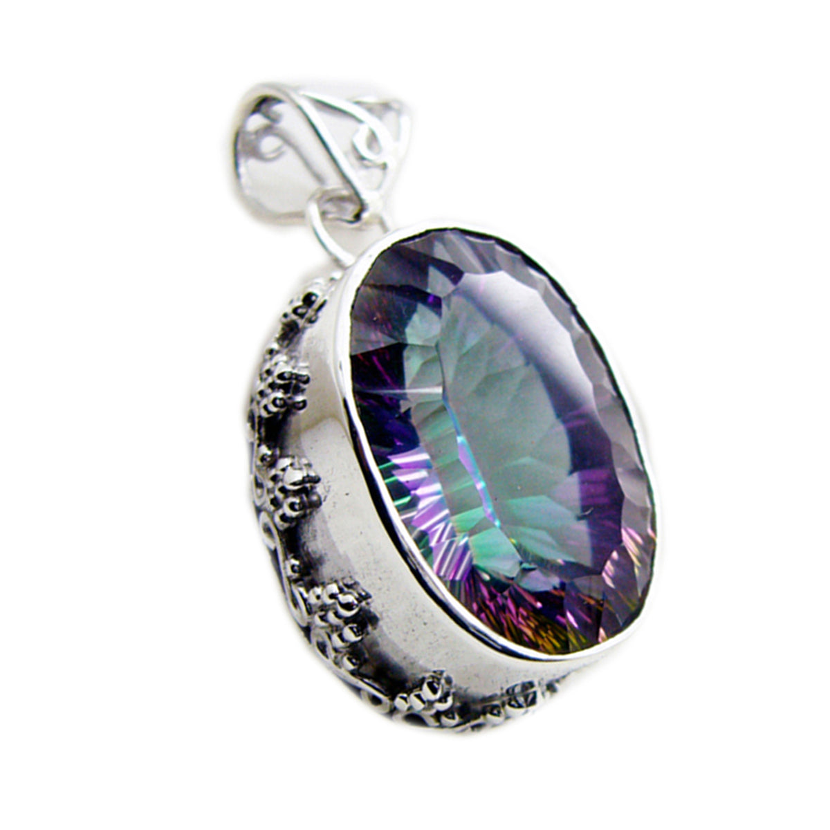 Joaquina Multicolor Pendant Necklace for Everyday Glam Mystic Quartz multicolor Multicolor