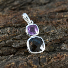 Stella Multicolor Pendant Necklace with Amethyst & Quartz