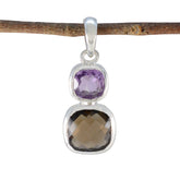 Stella Multicolor Pendant Necklace with Amethyst & Quartz Multi Stone multicolor Multicolor