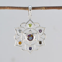 Skylar Multicolor Pendant Necklace - Vibrant Gemstone Design