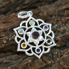 Skylar Multicolor Pendant Necklace - Vibrant Gemstone Design