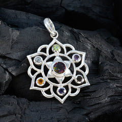 Skylar Multicolor Pendant Necklace - Vibrant Gemstone Design