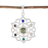 Mia Multicolor Pendant Necklace for Stylish Looks Multi Stone multicolor Multicolor