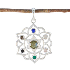 Mia Multicolor Pendant Necklace for Stylish Looks Multi Stone multicolor Multicolor