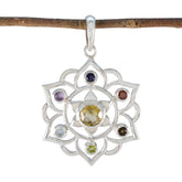 Mathilde Multicolor Rope-Wire Pendant for Chic Style Multi Stone multicolor Multicolor