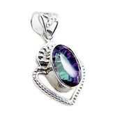 Eliza Multicolor Rope Wire Pendant for Stylish Looks Mystic Quartz multicolor Multicolor