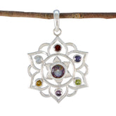 Yasmine multicolor Rope-Wire Classic Pendant Multi Stone multicolor Multicolor