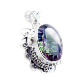 Ava multicolor Rope-Wire Statement Pendant Mystic Quartz multicolor Multicolor