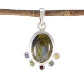 Hanna Multicolor Signet Pendant for Everyday Glam Multi Stone multicolor Multicolor