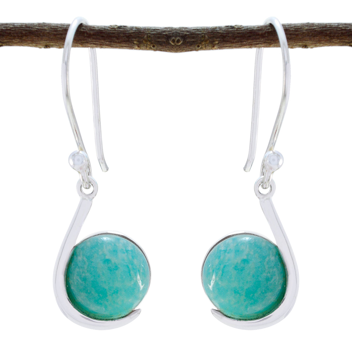 Scarlett Multicolor Solitaire Dangle Earrings Jasper multicolor Dangle